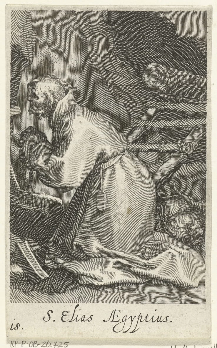 Sant'Elia di Cesarea come eremita - Rijks Museum, Amsterdam